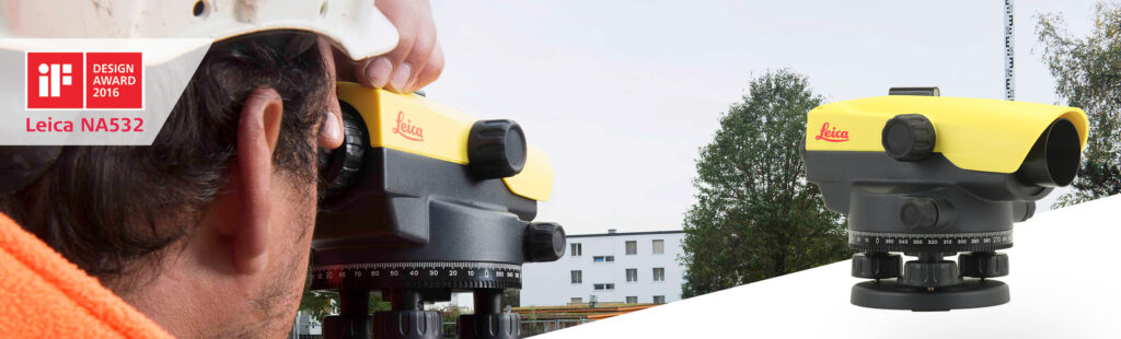 Niwelator optyczny LEICA NA532 ZESTAW ORYGINALNY STATYW LEICA ŁATA 7 Leica Runner 2024 Pic 2360x714