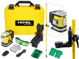 Laser krzyżowy Nivel System CL2G + tyczka rozporowa LP-36 - Zielona wiązka