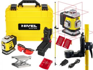 Laser krzyżowy Nivel System CL4R + tyczka rozporowa LP-36