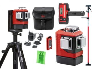 Laser liniowy Leica Lino L6G (zielona wiązka) + TRI105 + RGR200 + CLR290