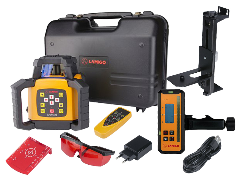 Lamigo Spin 320 zestaw laser rotacyjny i Detektor RC700MM 13 Lamigo Spin 320 Zestaw